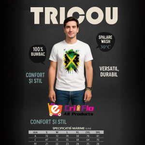 Tricou Jamaica Steag Splash Art, Copii | Dama | Barbat - Img 5