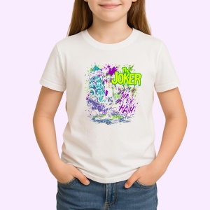 Tricou joker carnaval haotic stil stropi, Copii | Dama | Barbat - Img 3