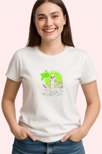 Tricou joker fundal carnaval verde simplificat, Copii | Dama | Barbat - Img 4