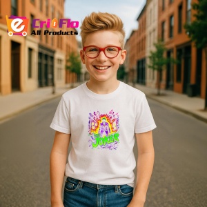 Tricou joker oras in flacari fundal rosu si galben, Copii | Dama | Barbat - Img 7