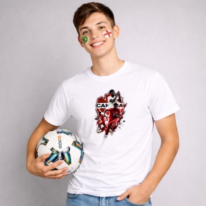 Tricou Jonathan David Canada World Cup Fifa 2026 V2, din bumbac 100%, tricou alb, Copii | Dama | Barbat - Img 1