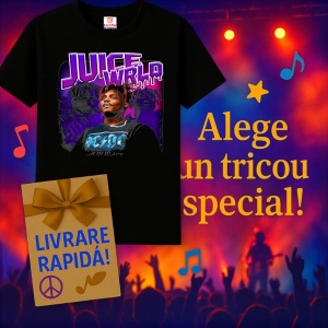 Tricou Juice WRLD, muzica Hip-Hop / Trap, Dama | Barbat | Copii, Culoare Negru - Img 11