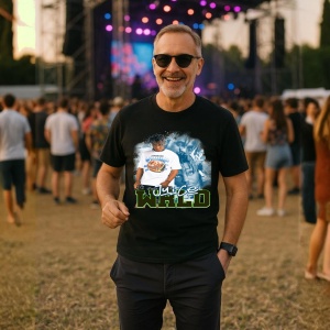 Tricou Juice WRLD - White Style, muzica Hip-Hop / Rap (Will Smith), Dama | Barbat | Copii, Culoare Negru - Img 9