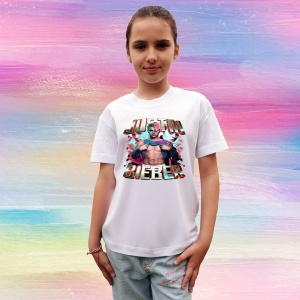 Tricou Justin Bieber - Shirtless Portrait, muzica Hip-Hop / Trap, Dama | Barbat | Copii - Img 9