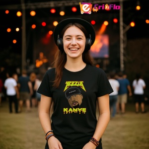 Tricou Kanye West - Yeezus, muzica Hip-Hop / Alternative Rap, Dama | Barbat | Copii, Culoare Negru - Img 4