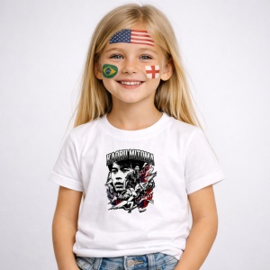 Tricou Kaoru Mitoma Japan World Cup Fifa 2026, din bumbac 100%, tricou alb, Copii | Dama | Barbat - Img 2