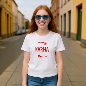 Tricou Karma Se introace Garantat - Copii | Dama | Barbat - Img 2