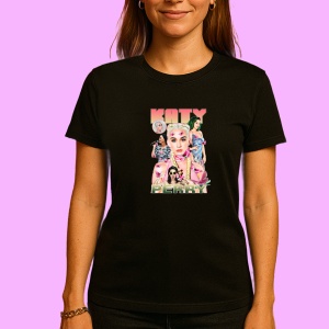 Tricou Katy Perry - Pop Art Style, muzica Hip-Hop / Rap, Dama | Barbat | Copii, Culoare Negru