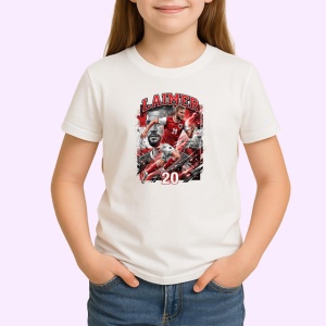 Tricou Konrad Laimer Austria Mijlocas Fotbal, din bumbac 100% , tricou alb pentru Copii | Dama | Barbat - Img 2
