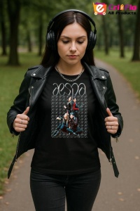 Tricou KPOP dama cu trupa formatia AESPA , music Coreean 141 - Img 6