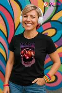 Tricou KPOP dama cu trupa formatia BLACK PINK IN YOUR AREA , music Coreean 151 - Img 5