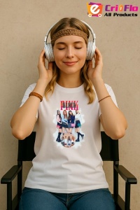 Tricou KPOP dama cu trupa formatia BLACKPINK 6 , music Coreean 165 - Img 9