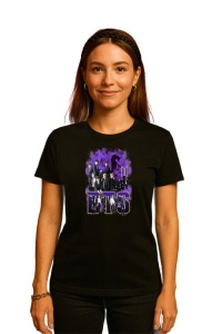 Tricou KPOP dama cu trupa formatia BTS 10 , music Coreean 177 - Img 2