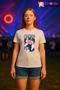 Tricou KPOP dama cu trupa formatia CHAEWON 2 , music Coreean 197 - Img 8