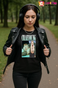 Tricou KPOP dama cu trupa formatia CHAEYOUNG 3 , music Coreean 201 - Img 6
