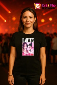 Tricou KPOP dama cu trupa formatia DAHYUN , music Coreean 205 - Img 4