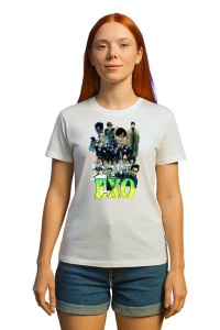 Tricou KPOP dama cu trupa formatia EXO 2 , music Coreean 207 - Img 3