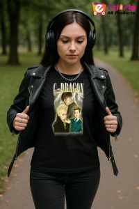 Tricou KPOP dama cu trupa formatia G-DRAGON , music Coreean 211 - Img 5