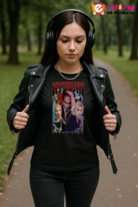 Tricou KPOP dama cu trupa formatia HYUNJUN , music Coreean 216 - Img 5