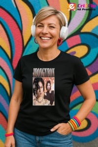 Tricou KPOP dama cu trupa formatia JEONGYEON , music Coreean 229 - Img 5