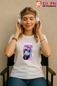 Tricou KPOP dama cu trupa formatia JIMIN PARK JIMIN , music Coreean 236 - Img 8