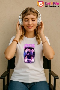 Tricou KPOP dama cu trupa formatia JUNGKOOT 13 , music Coreean 250 - Img 8