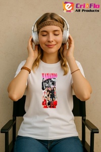 Tricou KPOP dama cu trupa formatia MAMAMOO , music Coreean 265 - Img 8
