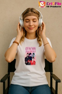 Tricou KPOP dama cu trupa formatia SEUGMIN , music Coreean 286 - Img 8