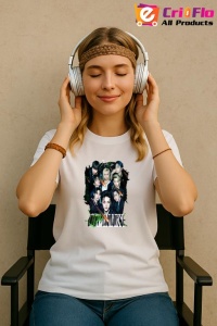 Tricou KPOP dama cu trupa formatia STRAY KIDS , music Coreean 290 - Img 8