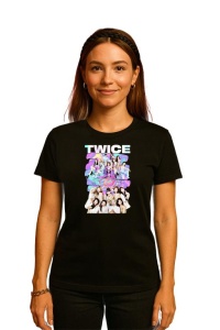 Tricou KPOP dama cu trupa formatia TWICE 15 , music Coreean 296 - Img 2