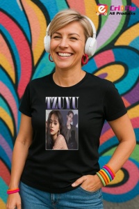Tricou KPOP dama cu trupa formatia TZUYU , music Coreean 298 - Img 4