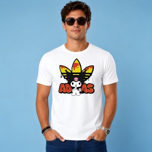 Tricou Kuromi Iepuras Punk Logo Topit Urban Aesthetic Girl Style, din bumbac 100% Copii | Dama | Barbat