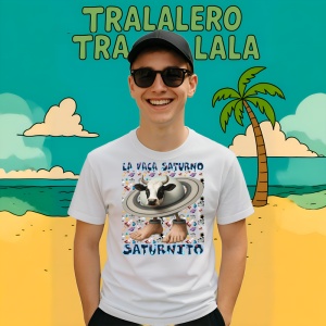 Tricou La Vaca Saturno Saturnita 3 ** Tralalero Tralala Copii | Dama | Barbat - Img 9