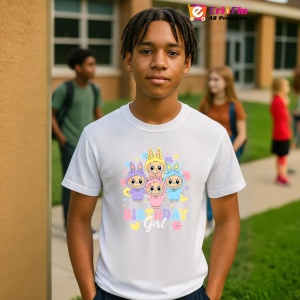 Tricou Labubu birthday multiplu, Unisex Dama si Barbat | Copii - Img 10