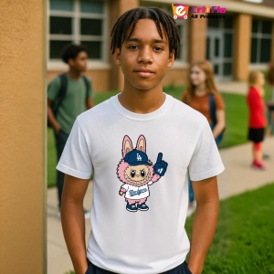 Tricou Labubu dodgers mix, Unisex Dama si Barbat | Copii - Img 10