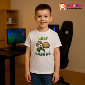 Tricou Labubu hot thief, Unisex Dama si Barbat | Copii - Img 4