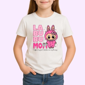 Tricou Labubu mama cu text, Unisex Dama si Barbat | Copii