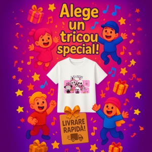Tricou Labubu party roz, Unisex Dama si Barbat | Copii - Img 6