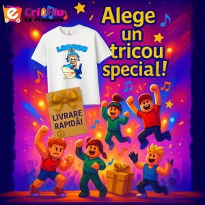 Tricou Labubu rechin, Unisex Dama si Barbat | Copii - Img 11