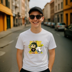 Tricou Labubu zoom out, Unisex Dama si Barbat | Copii - Img 9
