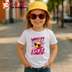 Tricou Lamaie Cand viata iti da lamai, straluceste!, Fructe, Copii | Dama - Img 4
