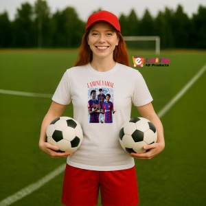 Tricou Lamine Yamal BarcelonaFc - Copii | Dama | Barbat - Img 2