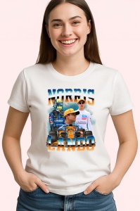Tricou Lando Norris Colaj Artistic Echipa Mclaren Formula 1, Copii | Dama | Barbat - Img 4