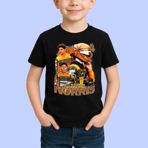 Tricou Lando Norris Poster Colaj Echipa Mclaren Formula 1, Copii | Dama | Barbat - Img 2