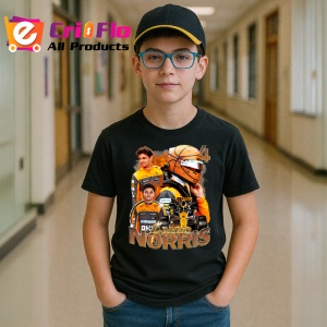 Tricou Lando Norris Poster Colaj Echipa Mclaren Formula 1, Copii | Dama | Barbat - Img 6