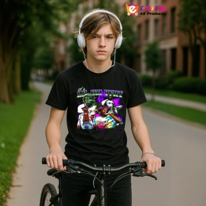Tricou Lil Uzi Vert - Purple Squad, muzica INDIE, Dama | Barbat | Copii, Culoare Negru - Img 10