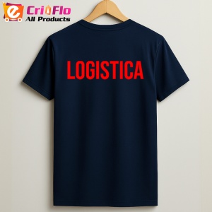 Tricou LOGISTICA, Personalizat | Unisex Dama si Barbat, Albastru Inchis - Img 2