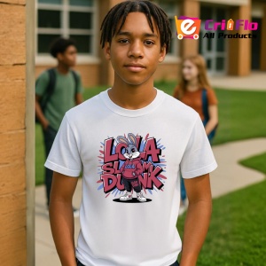 Tricou Lola slam dunk basket style si fundal urban Copii | Dama | Barbat Barbat - Img 7