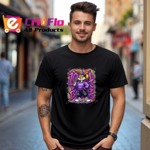 Tricou Lola stil streetwear pe fundal stropi roz si mov Copii | Dama | Barbat Barbat - Img 18