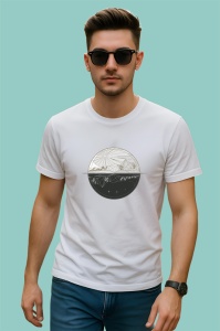 Tricou Luna Neagra Cu Stele Ilustratie, Copii | Dama | Barbat - Img 2